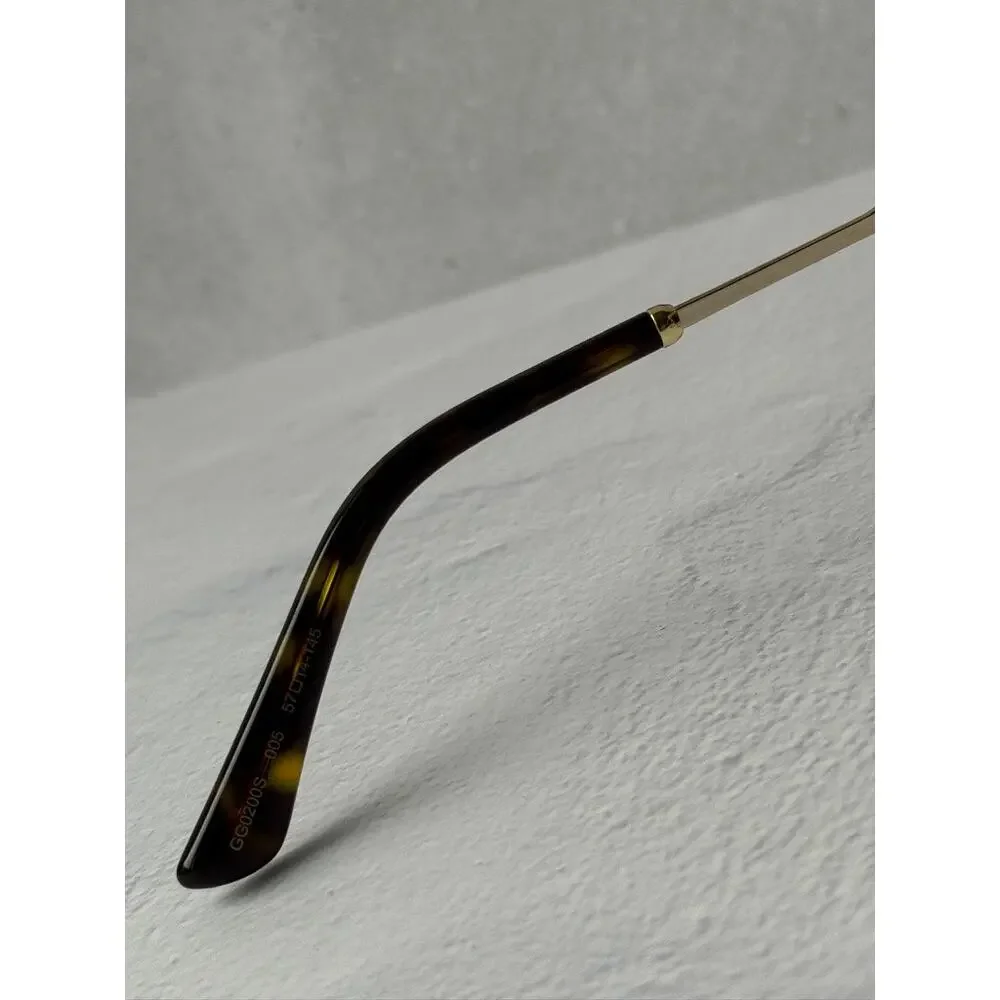 NEW Gucci GG0200S Transparent Blue Lens Unisex Sunglasses